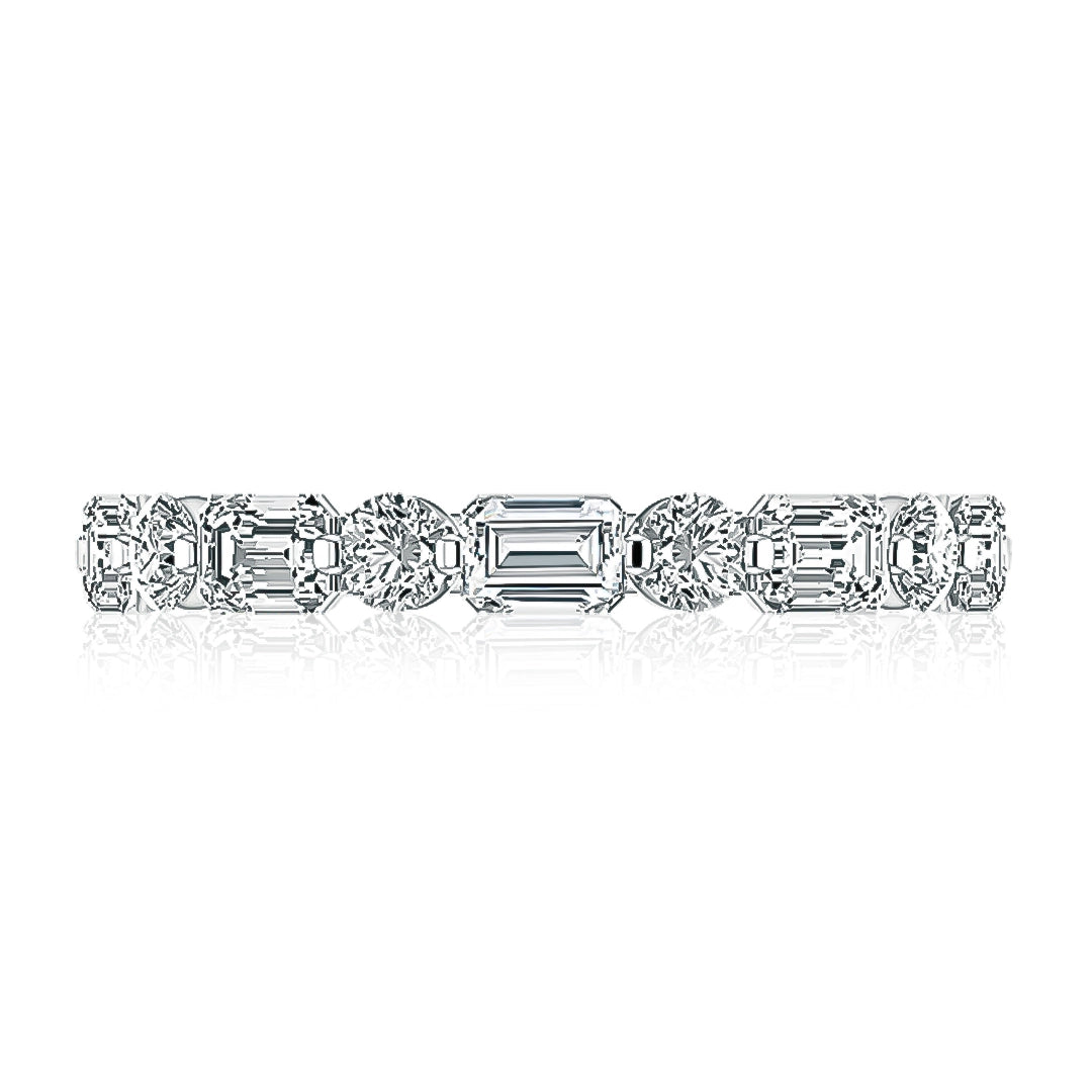 A. Jaffe Wedding Rings in White Gold containing Diamond WRC3655L/101-WP