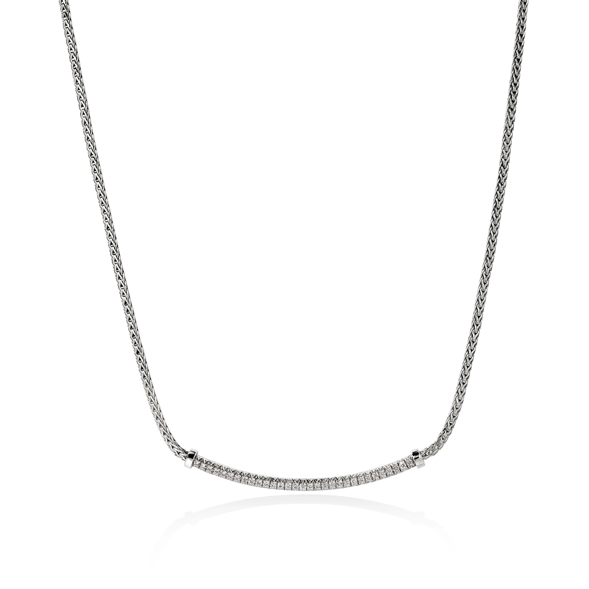 John Hardy Necklaces in Silver containing Diamond NBP986972DIX16-18