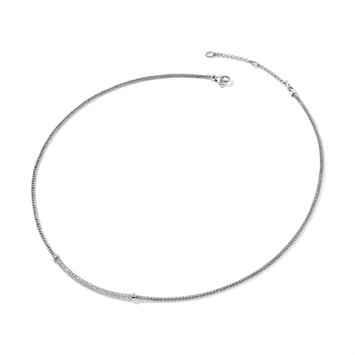 John Hardy Necklaces in Silver containing Diamond NBP986972DIX16-18