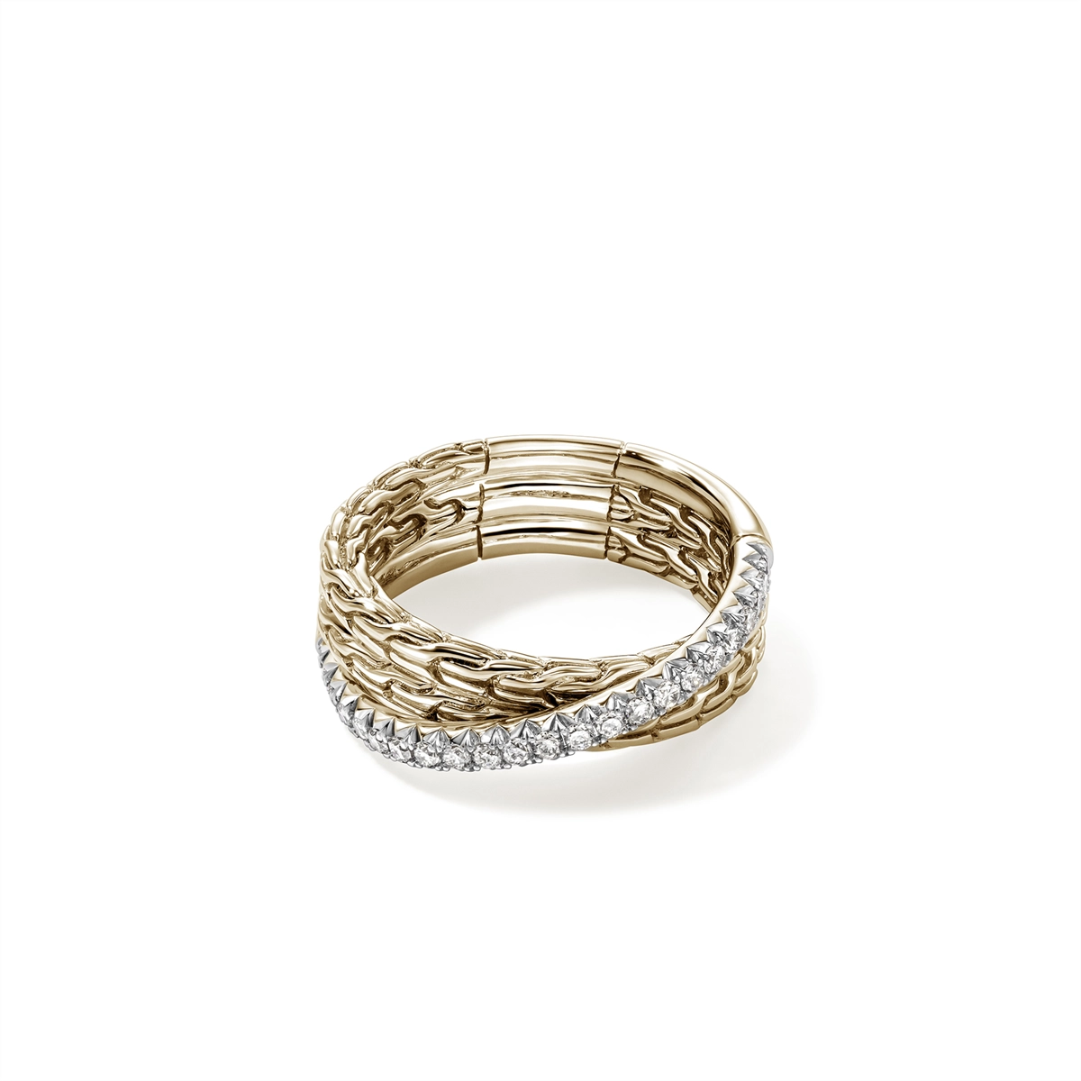 John Hardy Rings in Yellow Gold containing Diamond RGGX987152DIX7