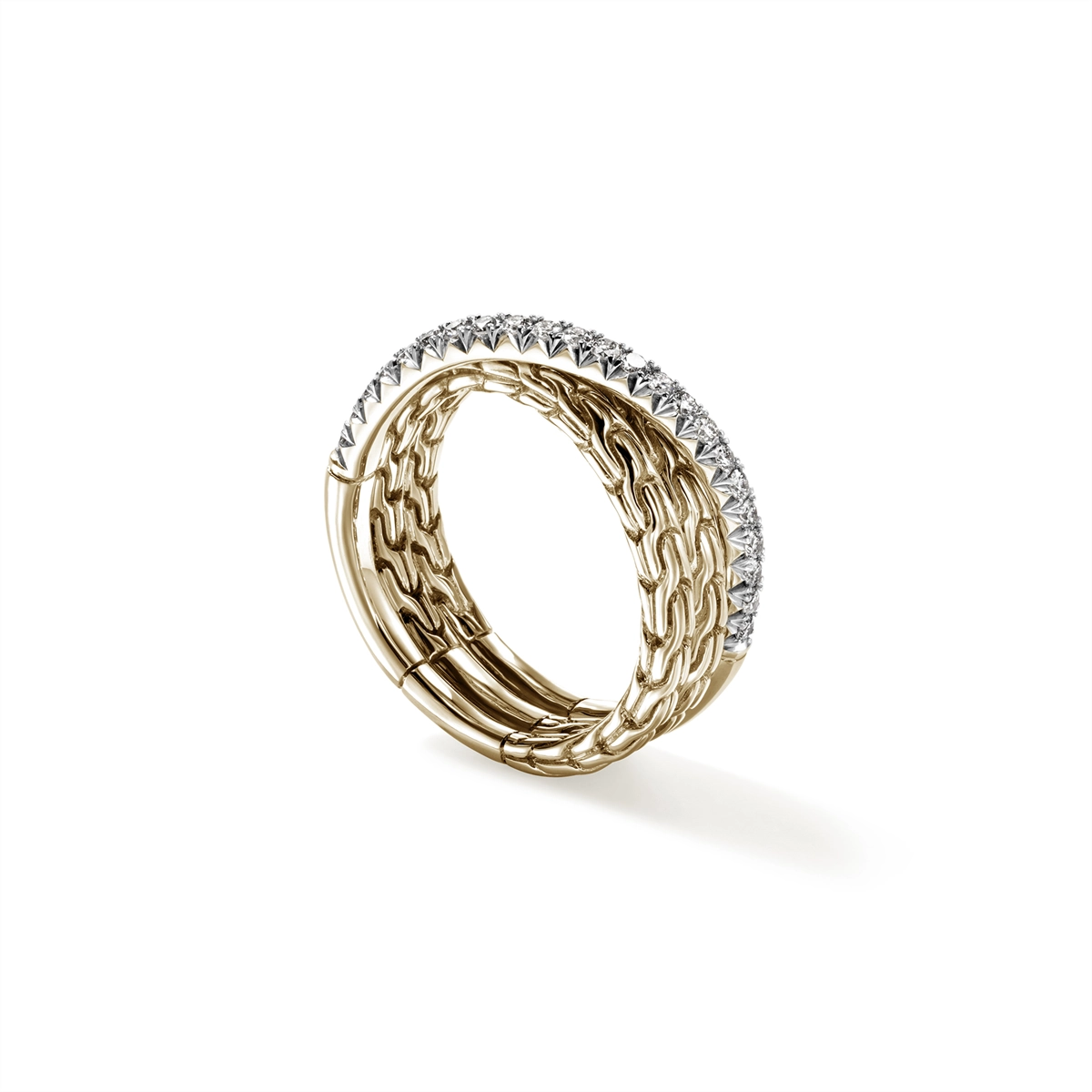 John Hardy Rings in Yellow Gold containing Diamond RGGX987152DIX7