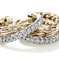 John Hardy Earrings in Yellow Gold containing Diamond EGGX987132DI