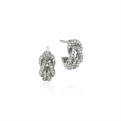 John Hardy Earrings in Silver containing Diamond EBP987822DI