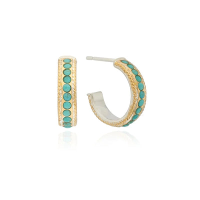 Anna Beck Earrings in Mixed Metals containing Turquoise ER10666-GTQ