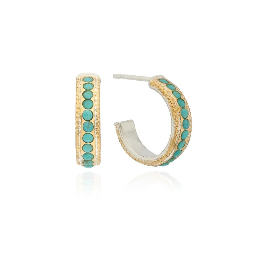 Anna Beck Earrings in Mixed Metals containing Turquoise ER10666-GTQ
