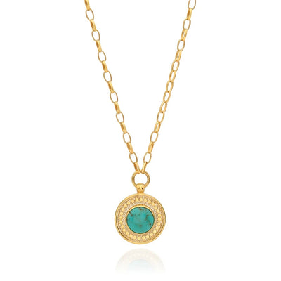 Anna Beck Necklaces in Mixed Metals containing Turquoise NK10719-GTQ