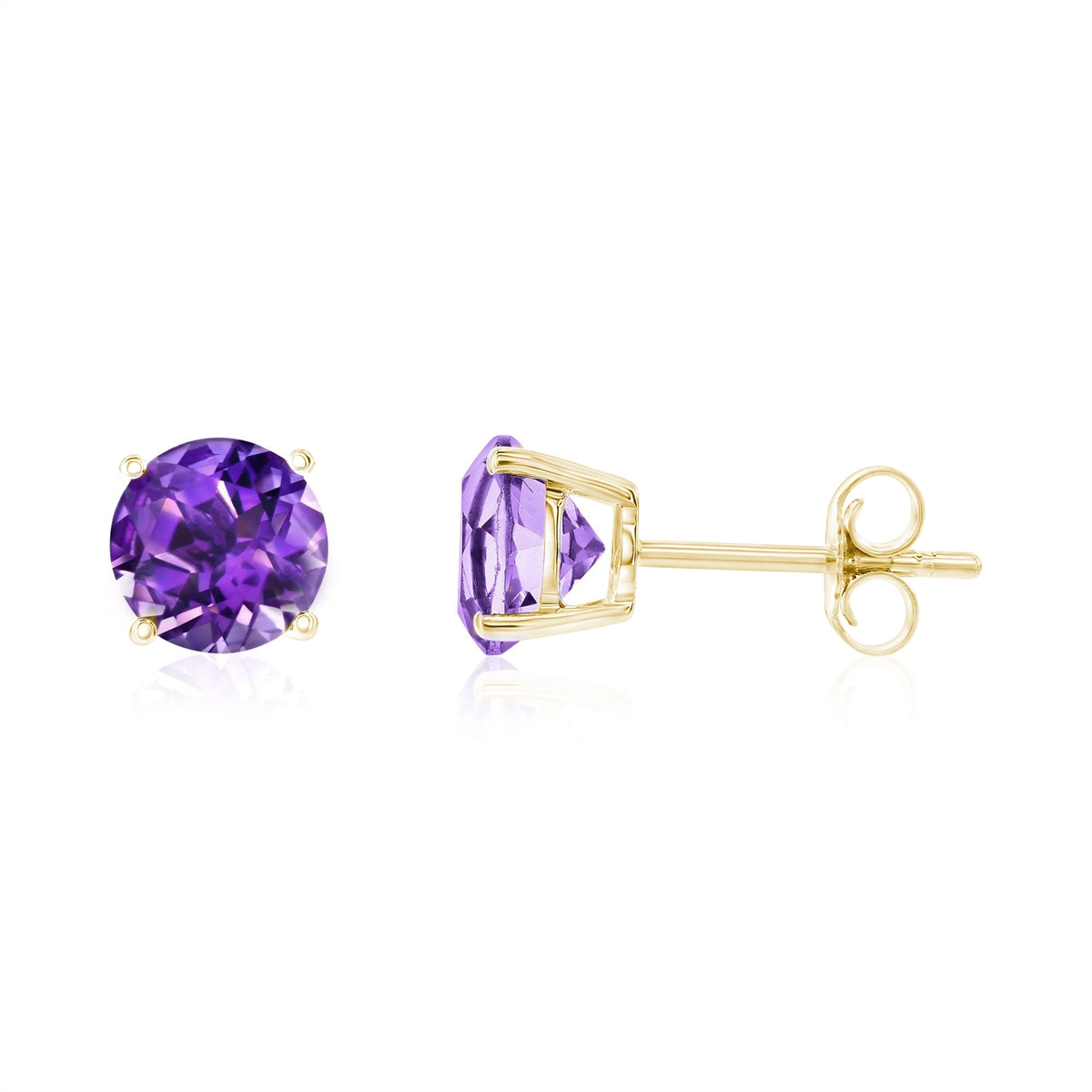 Earrings Earrings in Yellow Gold containing Amethyst 452011