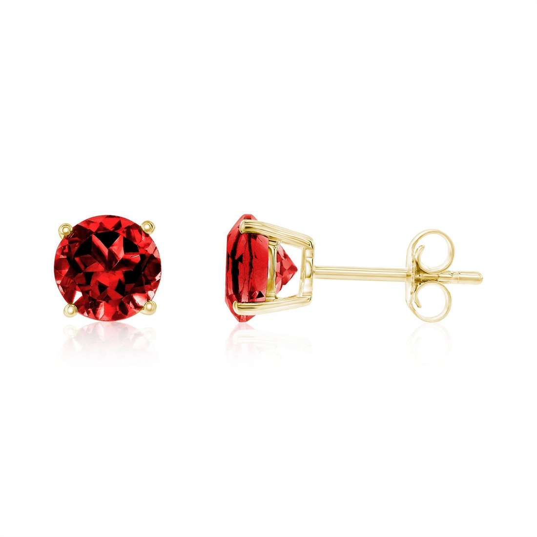 Earrings Earrings in Yellow Gold containing Garnet 452014