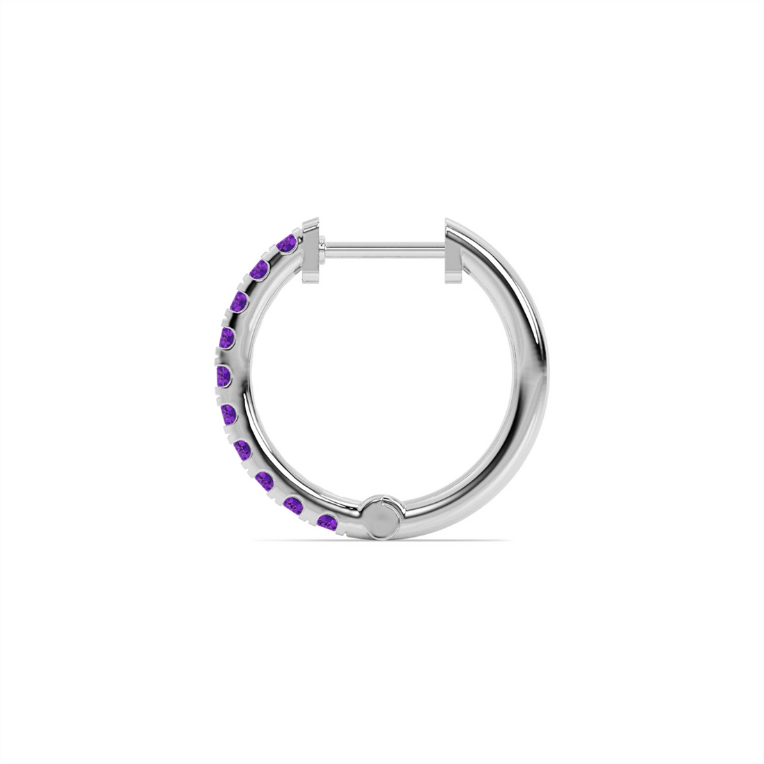 Earrings Earrings in White Gold containing Amethyst 452032