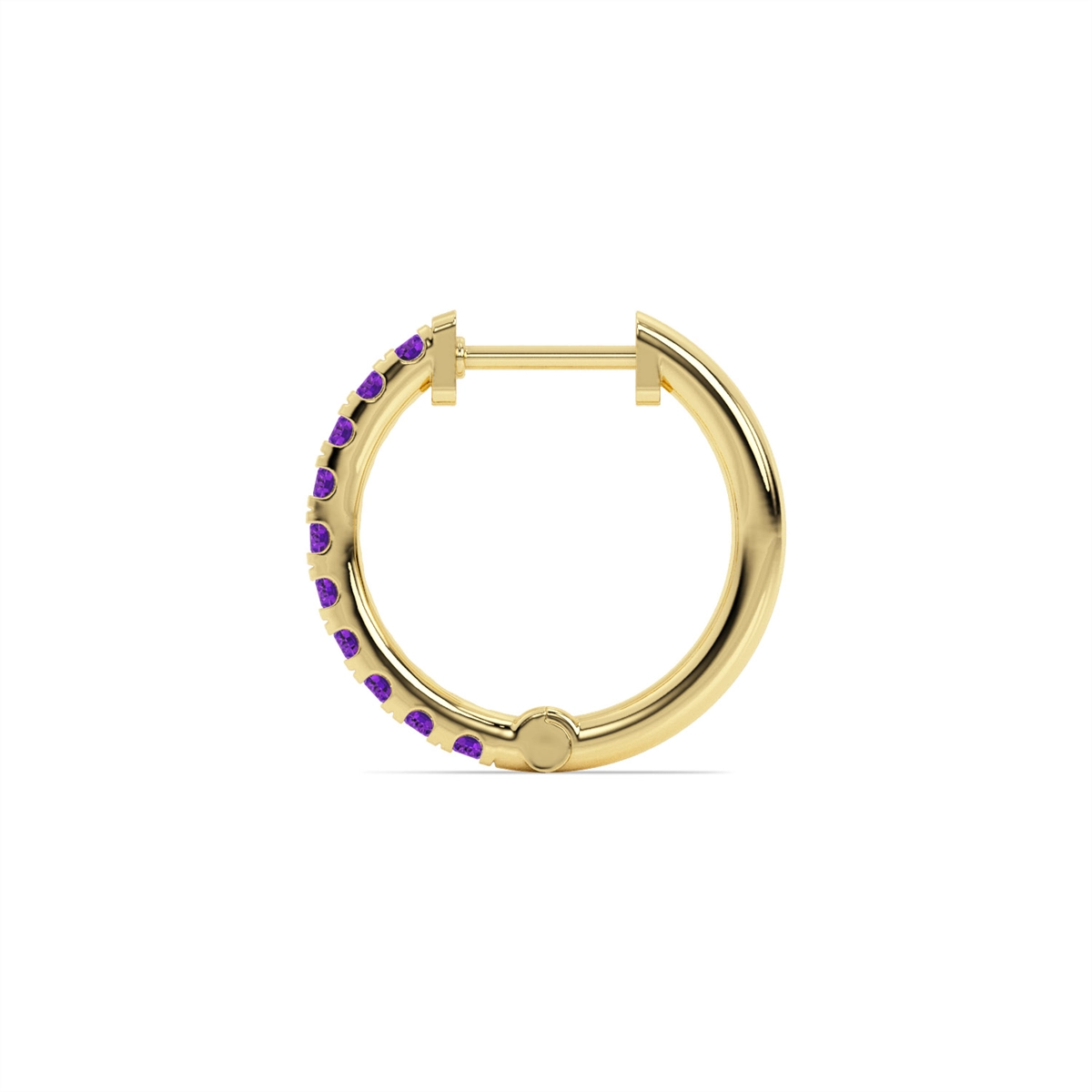 Earrings Earrings in Yellow Gold containing Amethyst 452033