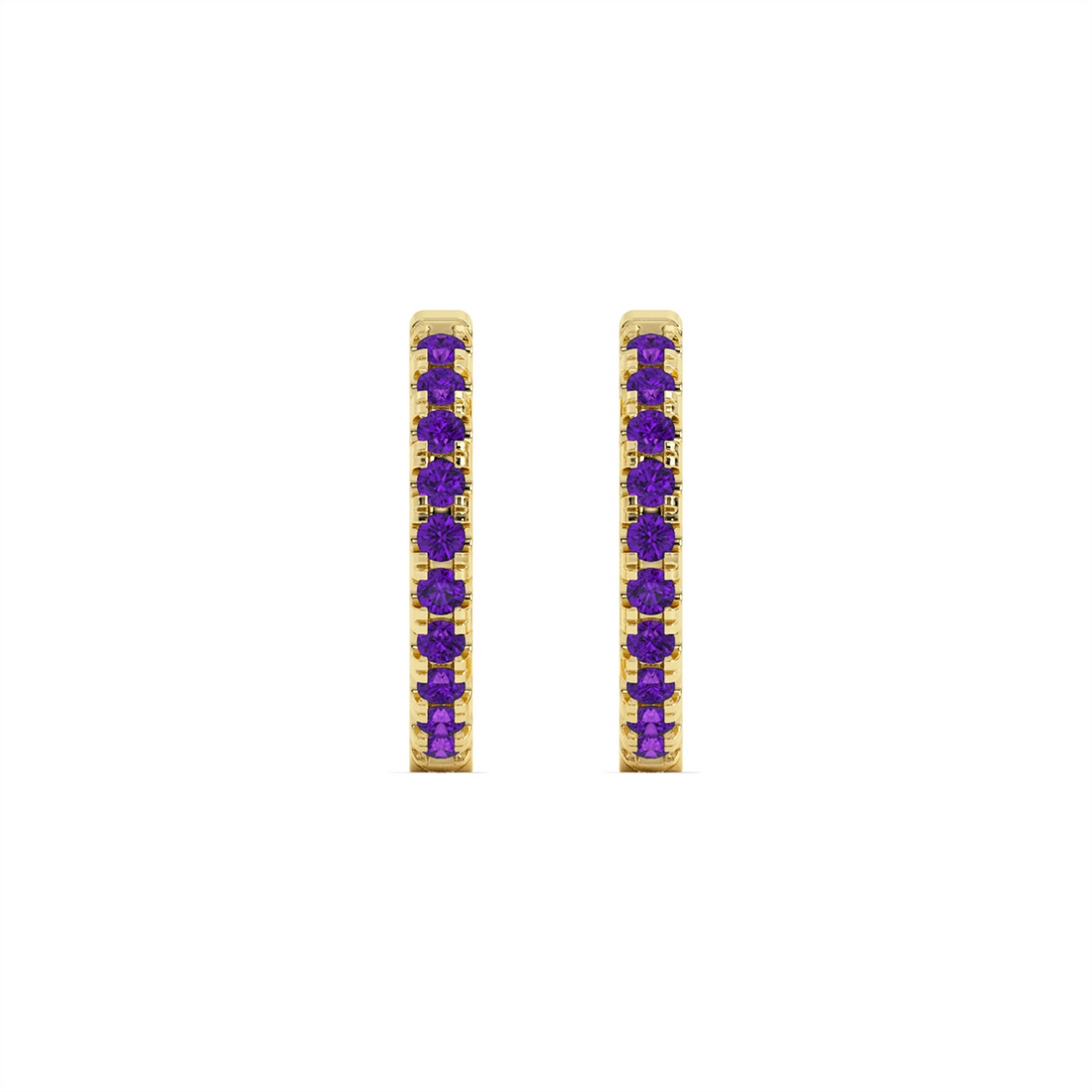 Earrings Earrings in Yellow Gold containing Amethyst 452033