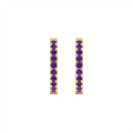Earrings Earrings in Yellow Gold containing Amethyst 452033
