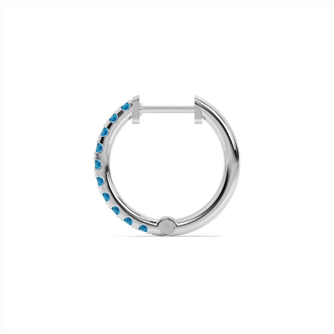 Earrings Earrings in White Gold containing Blue topaz  452036
