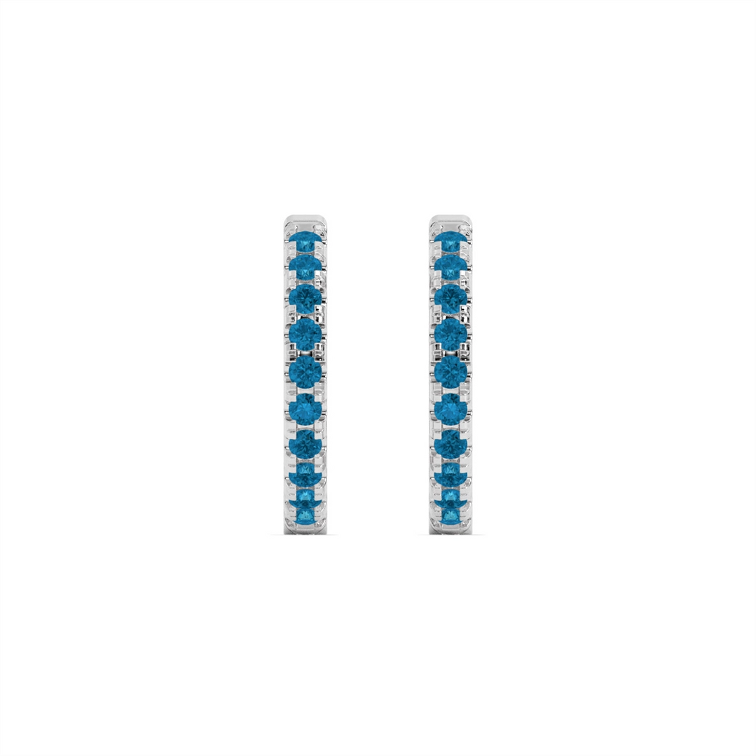 Earrings Earrings in White Gold containing Blue topaz  452036