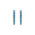 Earrings Earrings in White Gold containing Blue topaz  452036