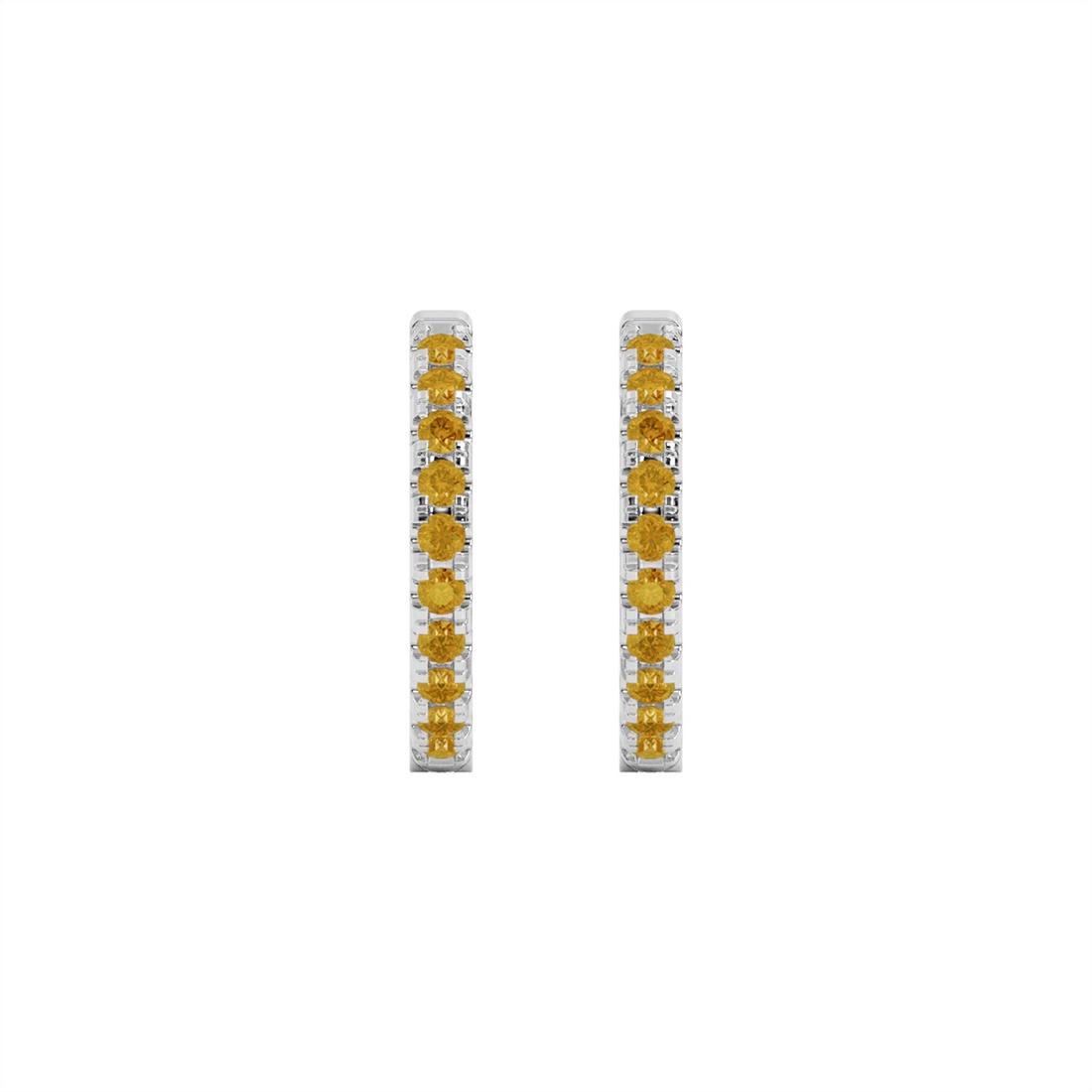 Earrings Earrings in White Gold containing Citrine 452040