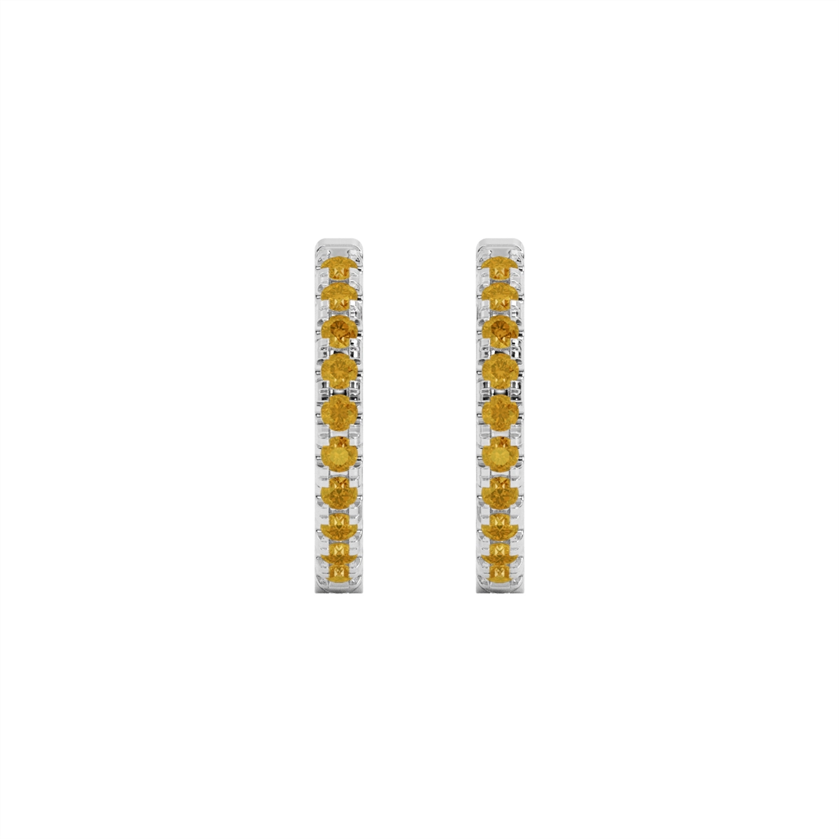Earrings Earrings in White Gold containing Citrine 452040