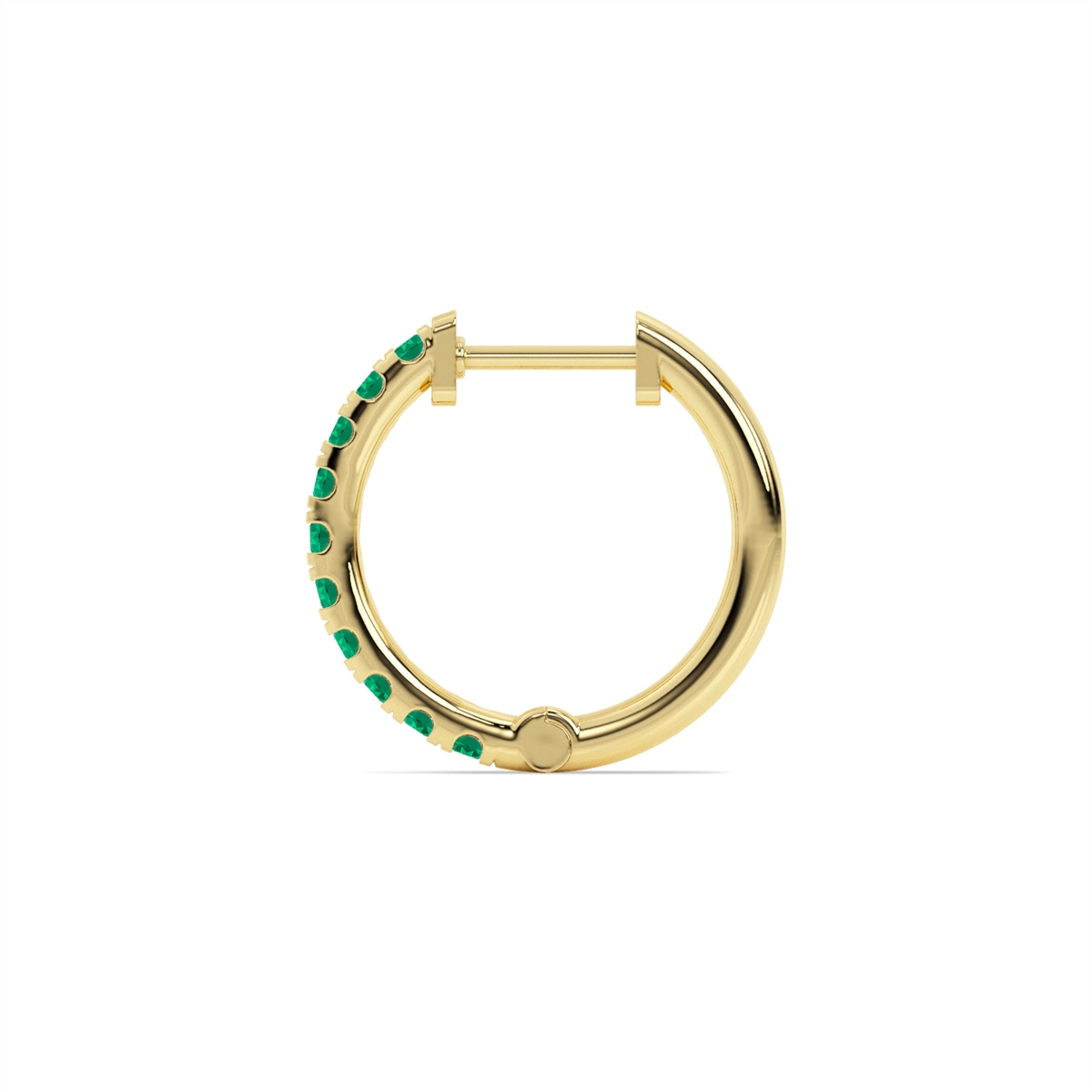 Earrings Earrings in Yellow Gold containing Emerald 452043