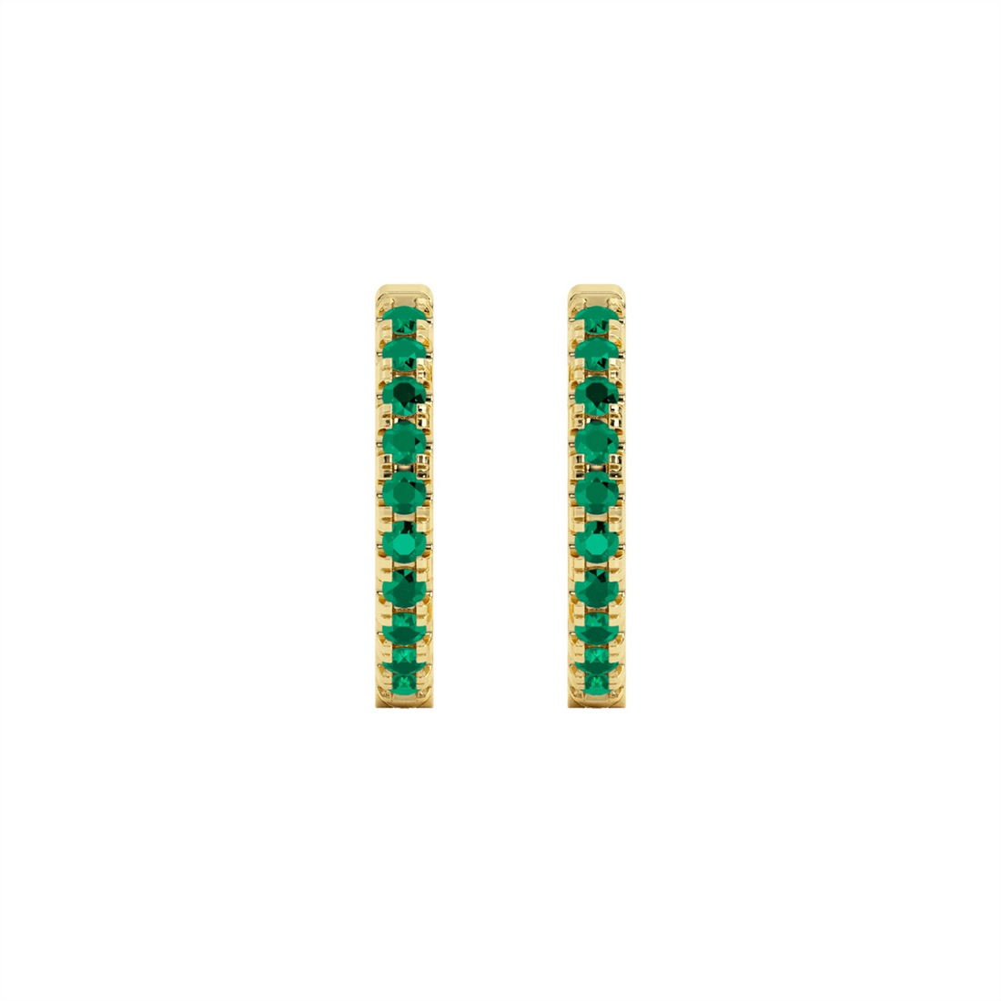 Earrings Earrings in Yellow Gold containing Emerald 452043