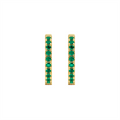 Earrings Earrings in Yellow Gold containing Emerald 452043