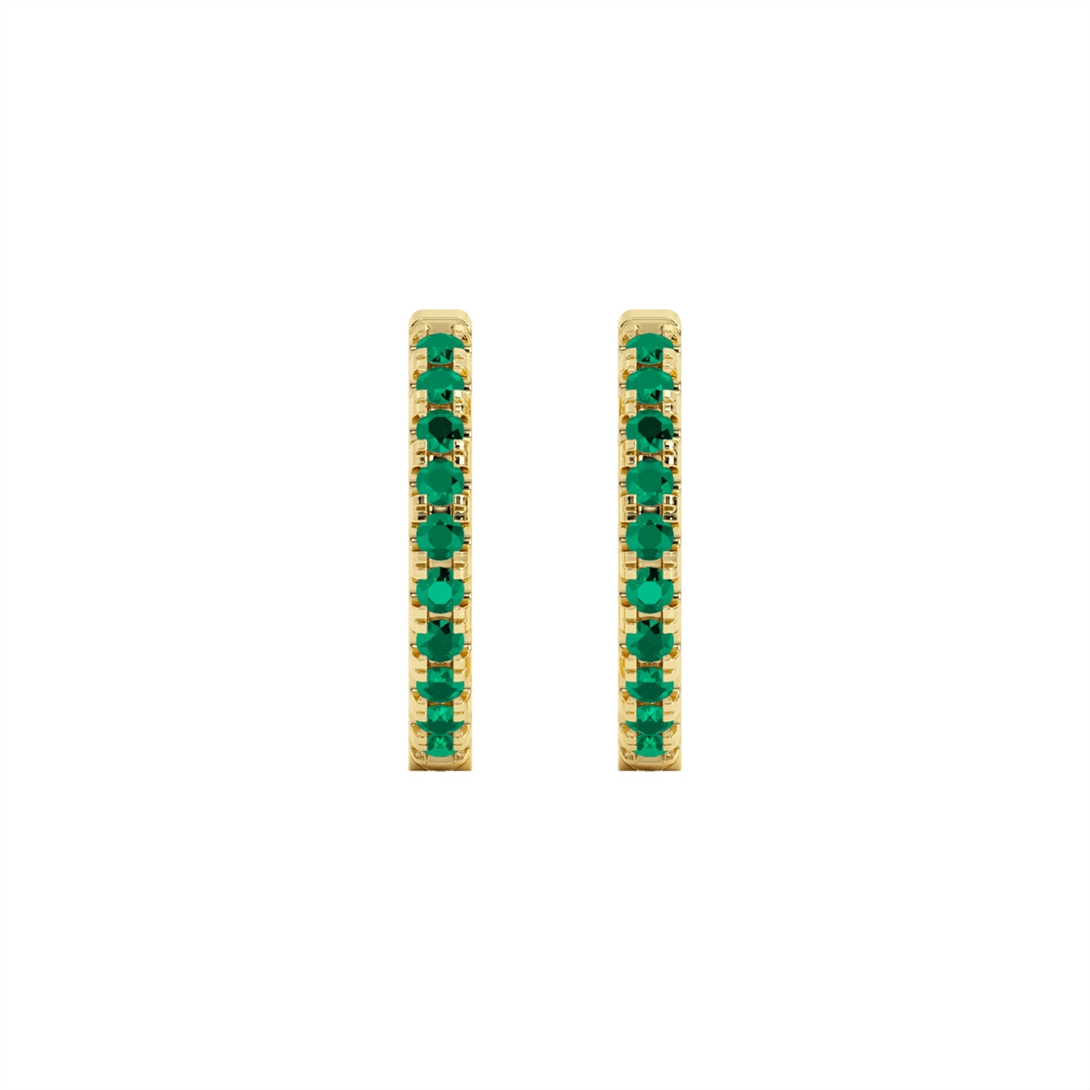 Earrings Earrings in Yellow Gold containing Emerald 452043