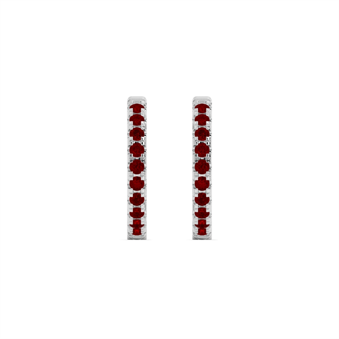 Earrings Earrings in White Gold containing Garnet 452044