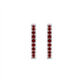 Earrings Earrings in White Gold containing Garnet 452044