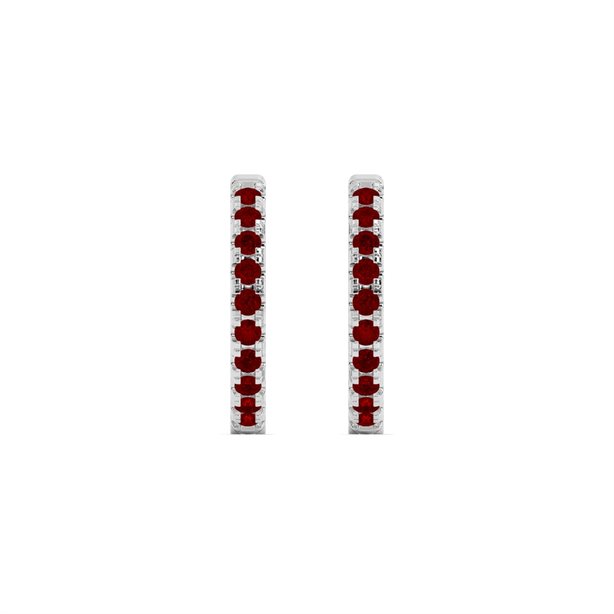 Earrings Earrings in White Gold containing Garnet 452044