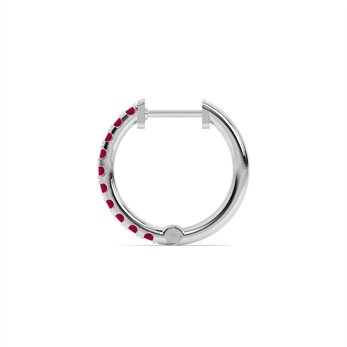 Earrings Earrings in White Gold containing Ruby 452050