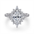 Gabriel & Co Engagement Rings in White Gold containing Diamond ER16185O8W44JJ