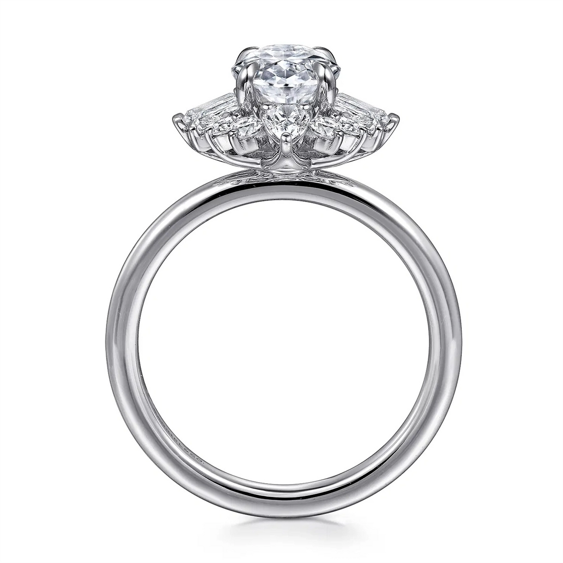 Gabriel & Co Engagement Rings in White Gold containing Diamond ER16185O8W44JJ