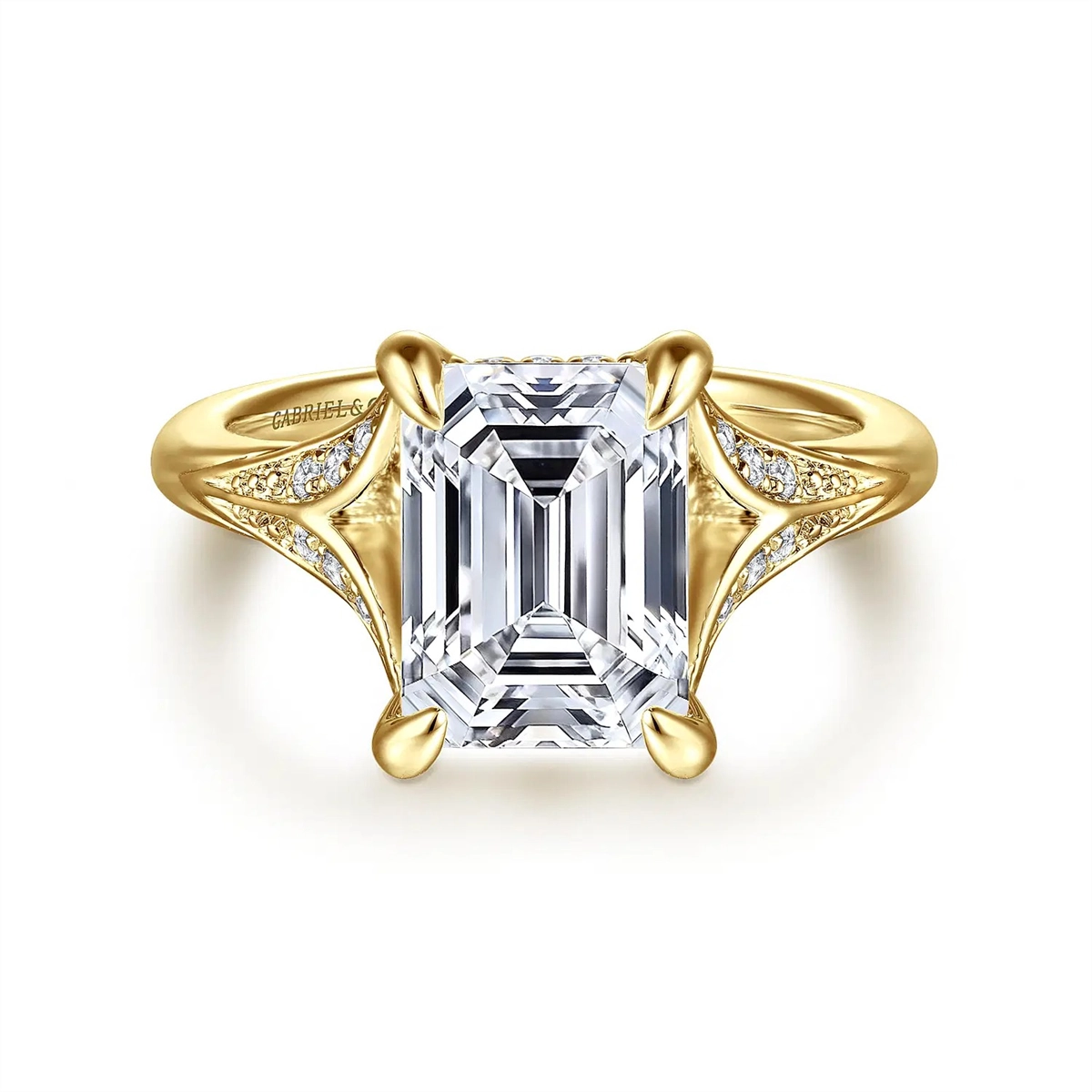 Gabriel & Co Engagement Rings in Yellow Gold containing Diamond ER16704E10Y44JJ