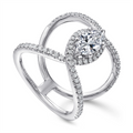 Gabriel & Co Engagement Rings in White Gold containing Diamond ER12644M6W44JJ