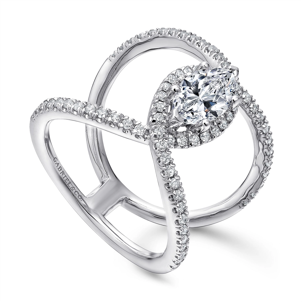 Gabriel & Co Engagement Rings in White Gold containing Diamond ER12644M6W44JJ