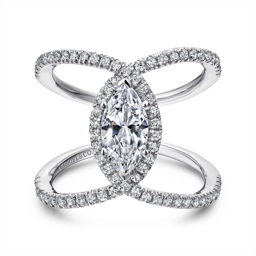 Gabriel & Co Engagement Rings in White Gold containing Diamond ER12644M6W44JJ