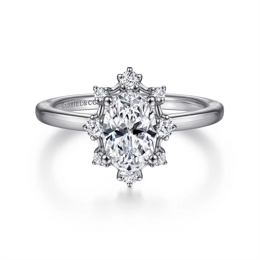 Gabriel & Co Engagement Rings in White Gold containing Diamond ER14661O8W44JJ