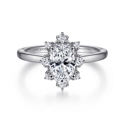 Gabriel & Co Engagement Rings in White Gold containing Diamond ER14661O8W44JJ
