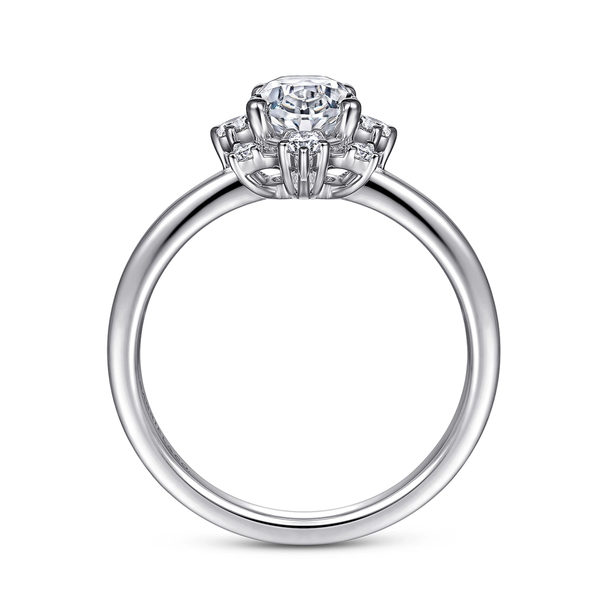 Gabriel & Co Engagement Rings in White Gold containing Diamond ER14661O8W44JJ