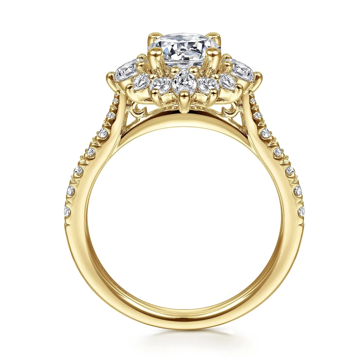 Gabriel & Co Engagement Rings in Yellow Gold containing Diamond ER14450R6Y44JJ