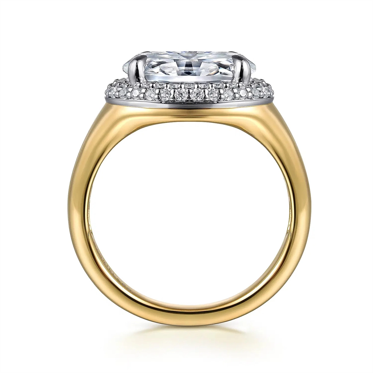 Gabriel & Co Engagement Rings in Mixed Metals containing Diamond 452061