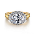 Gabriel & Co Engagement Rings in Mixed Metals containing Diamond 452061