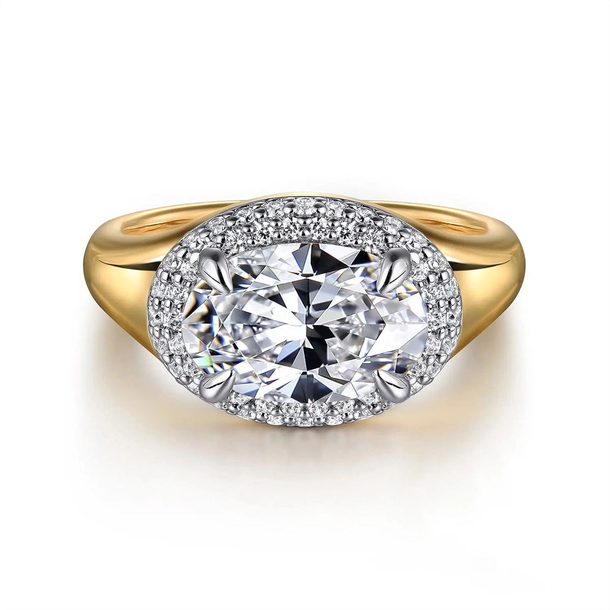 Gabriel & Co Engagement Rings in Mixed Metals containing Diamond 452061
