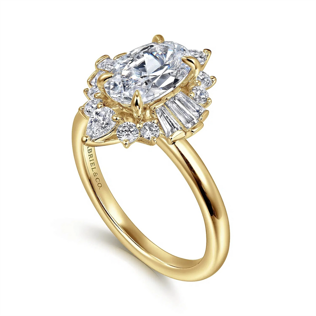 Gabriel & Co Engagement Rings in Yellow Gold containing Diamond 452063