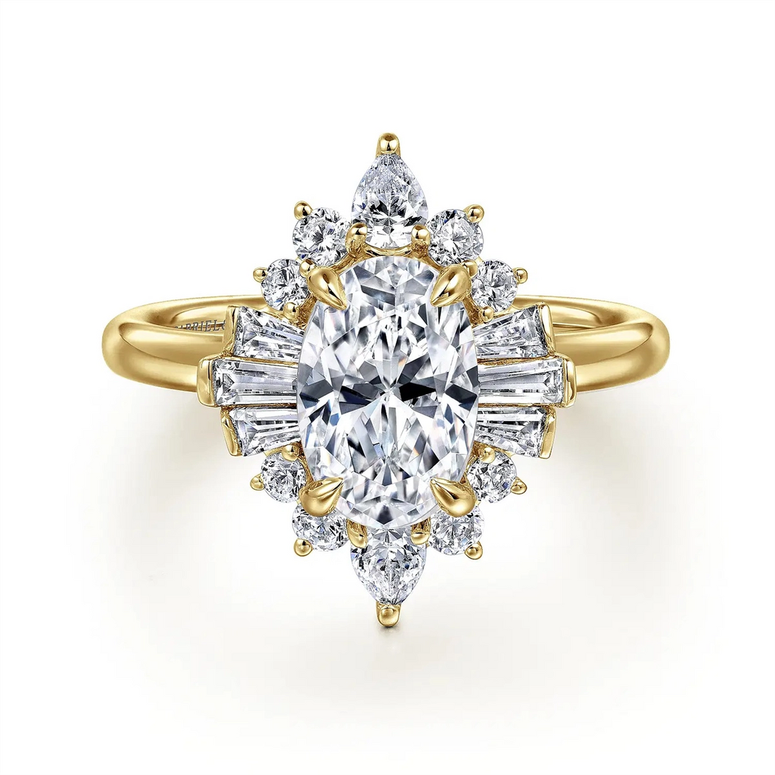 Gabriel & Co Engagement Rings in Yellow Gold containing Diamond 452063