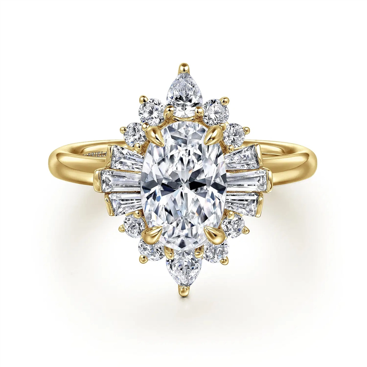 Gabriel & Co Engagement Rings in Yellow Gold containing Diamond 452063