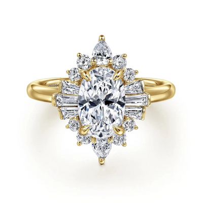 Gabriel & Co Engagement Rings in Yellow Gold containing Diamond ER16185O6Y44JJ