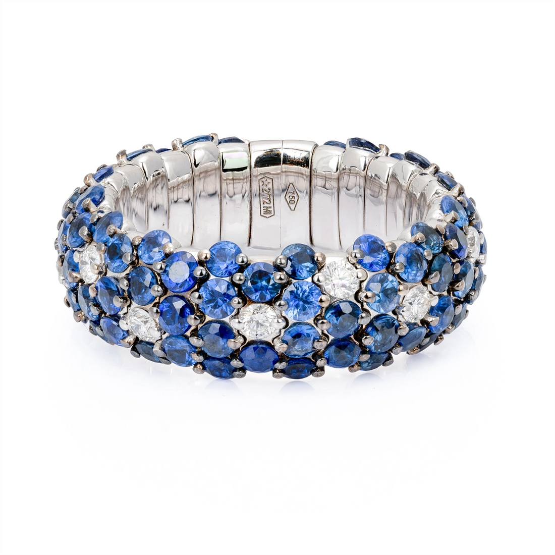Zydo Rings in White Gold containing Multi-gemstone, Diamond, Sapphire PU20DBSW