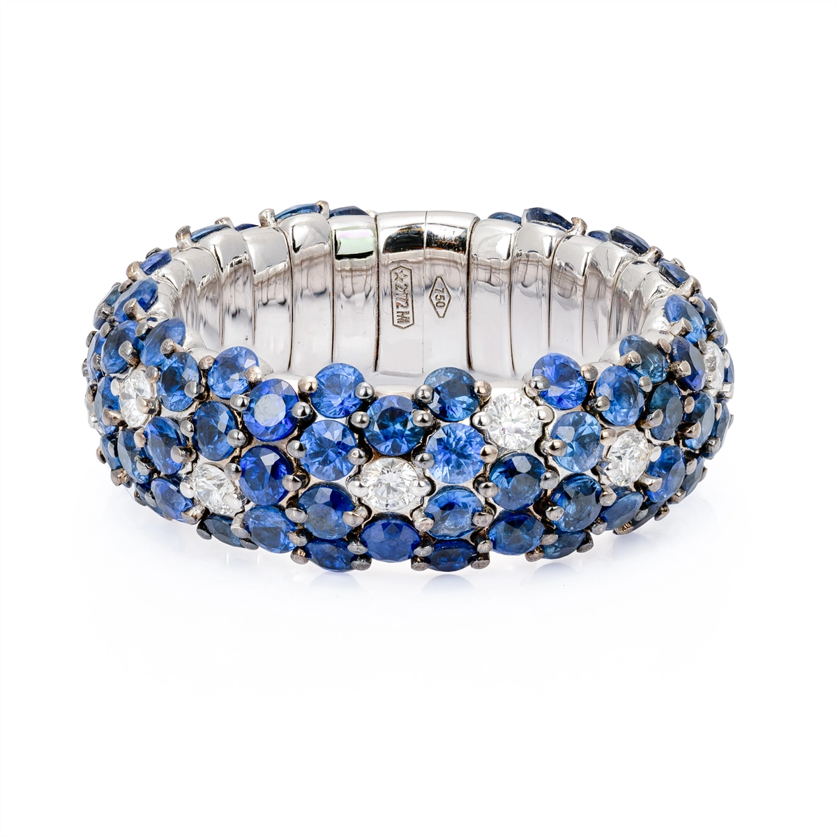 Zydo Rings in White Gold containing Multi-gemstone, Diamond, Sapphire PU20DBSW
