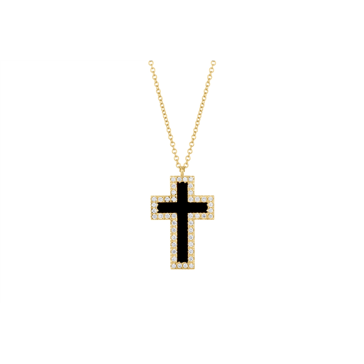 Necklaces Necklaces in Yellow Gold containing Black onyx, Multi-gemstone, Diamond 452298