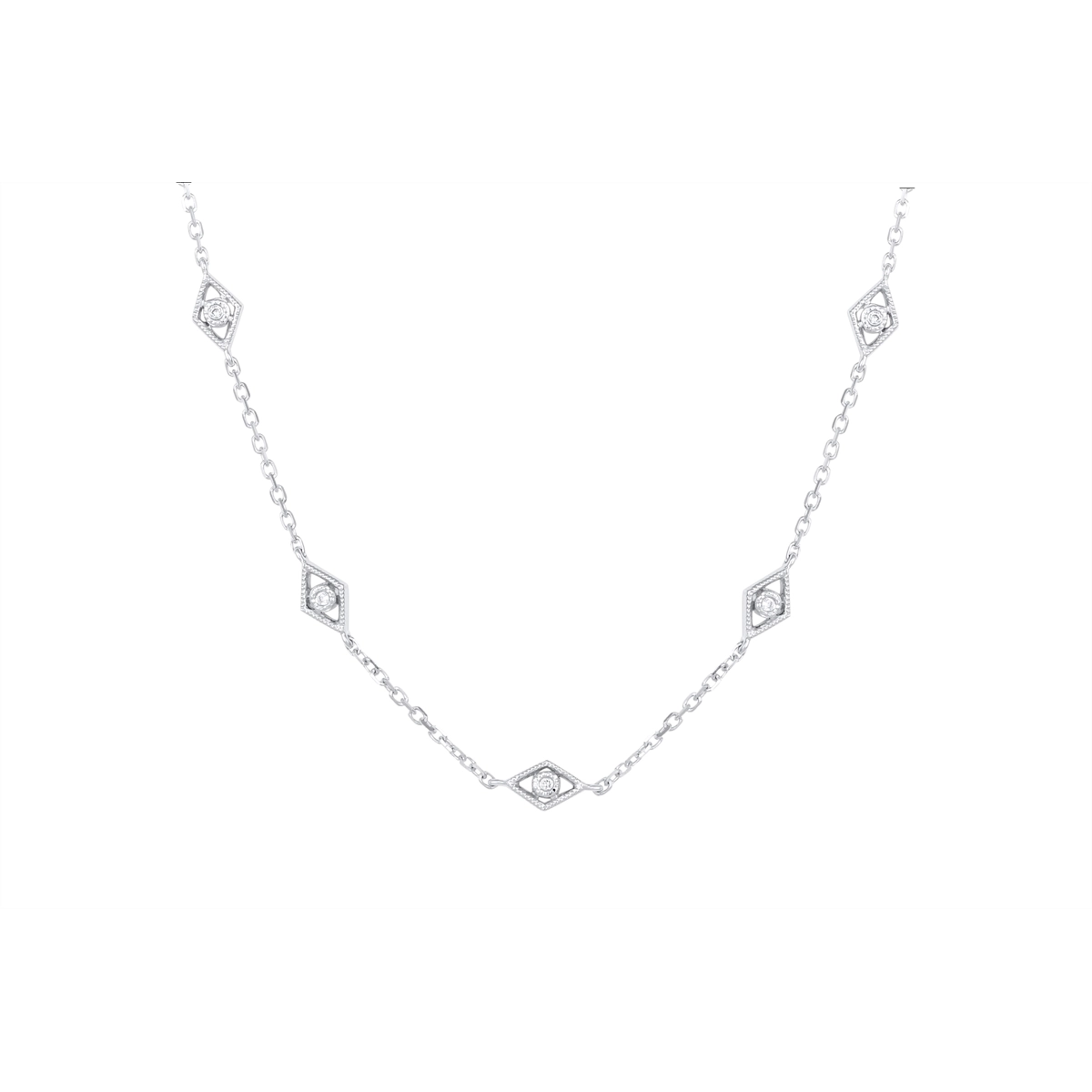 Necklaces Necklaces in White Gold containing Diamond 452301